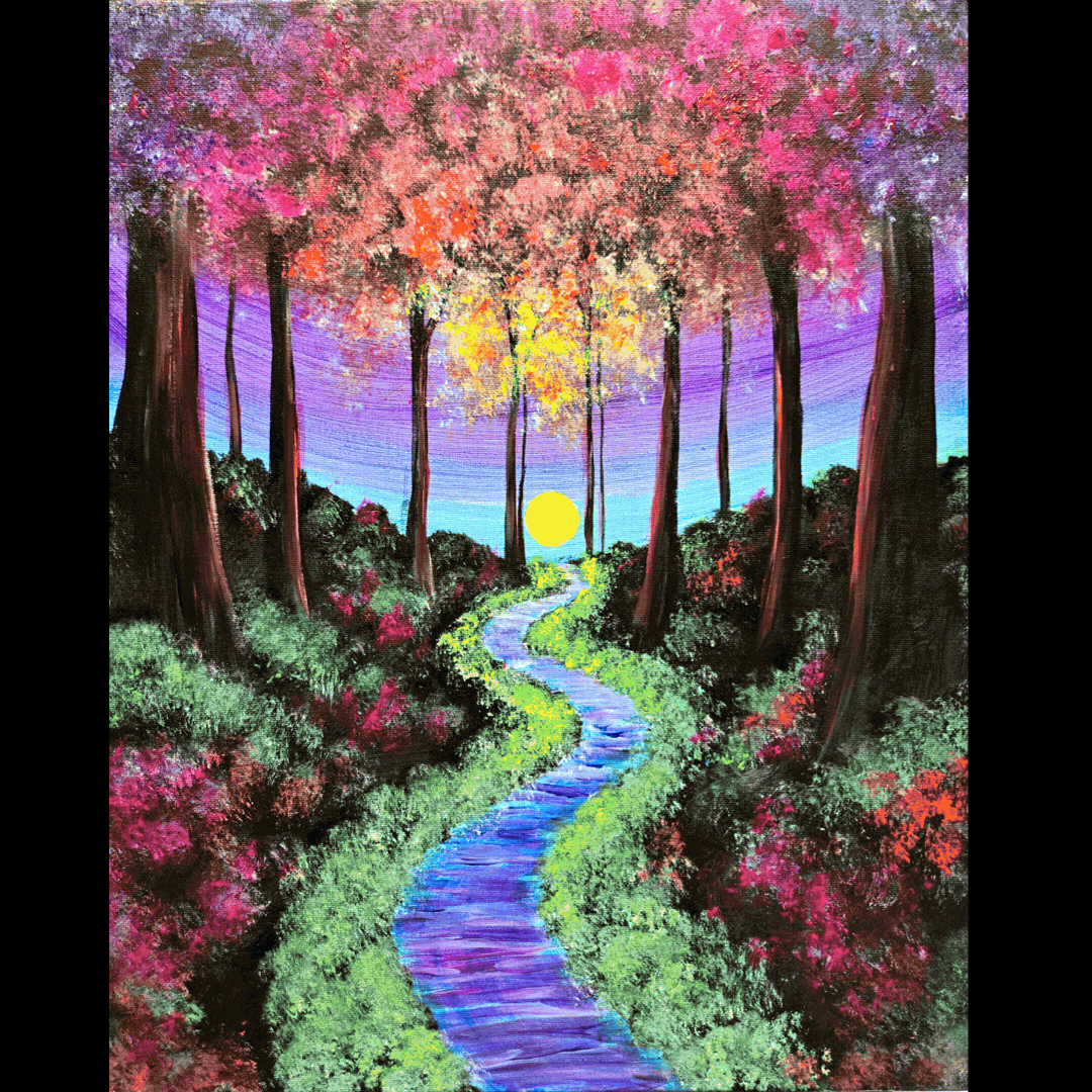 Glowing Fluorescent Forest